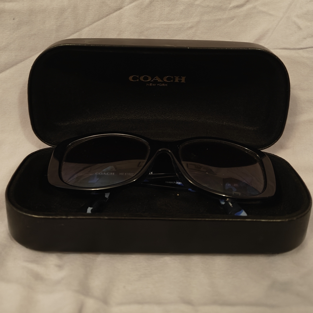 Coach Blue and Black Sunglasses - Picture 2 of 10